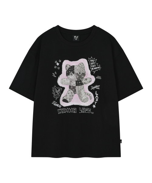LMR(エルエムアール)の「トイシャニョン グラフィティ 半袖Tシャツ BLACK(Tシャツ/カットソー・レディース・ブラック・FREE)」の6枚目の写真