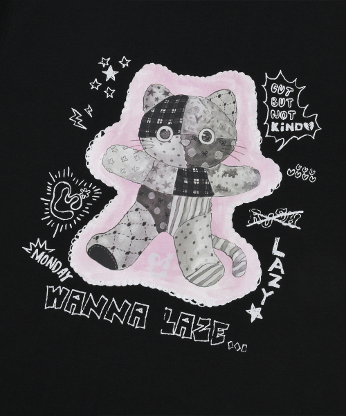 LMR(エルエムアール)の「トイシャニョン グラフィティ 半袖Tシャツ BLACK(Tシャツ/カットソー・レディース・ブラック・FREE)」の8枚目の写真