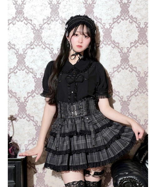 NOEMIE(ノエミー)の「Dカンベルトクロスタイブラウス(シャツ/ブラウス・レディース・パープル/ブラック/グリーン・M)」の2枚目の写真