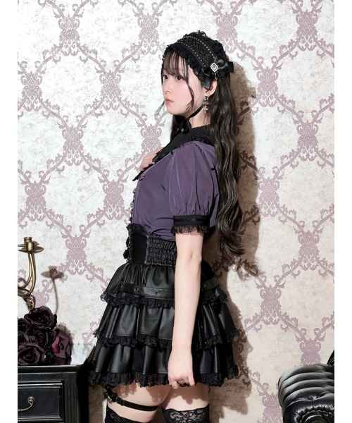 NOEMIE(ノエミー)の「Dカンベルトクロスタイブラウス(シャツ/ブラウス・レディース・パープル/ブラック/グリーン・M)」の5枚目の写真