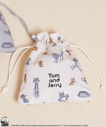 TOM&JERRY（トムアンドジェリー）の「【公式】TOM and JERRY　ファニーアート巾着ポーチ（ポーチ）」