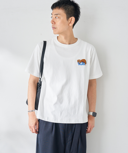 B.C STOCK(ベーセーストック)の「ハブラシシシュウ アニマルTEE(Tシャツ/カットソー・メンズ・グリーン/ホワイト/ブラック・LARGE/MEDIUM)」の13枚目の写真