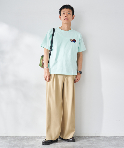 B.C STOCK(ベーセーストック)の「ハブラシシシュウ アニマルTEE(Tシャツ/カットソー・メンズ・グリーン/ホワイト/ブラック・LARGE/MEDIUM)」の16枚目の写真