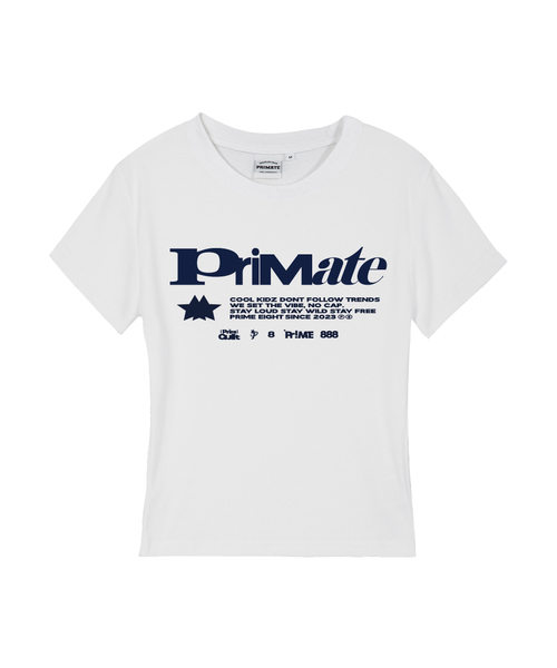 PRIMATE(プライメイト)の「RUSH レディース スリムフィット 半袖Tシャツ 7 COLORS(Tシャツ/カットソー・レディース・クリーム/カーキ/ブルー/ブラック/ホワイト/チャコール/ラベンダー・LARGE/MEDIUM/SMALL)」の1枚目の写真