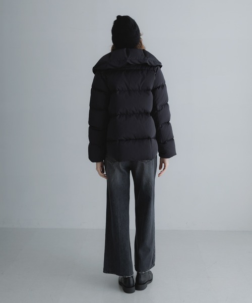 URBAN RESEARCH Sonny Label（アーバンリサーチサニーレーベル）の「撥水ショールカラーミディダウンコート（ダウンジャケット/コート・レディース・グレー系その他/ネイビー/ブラック・FREE）」の17枚目の写真