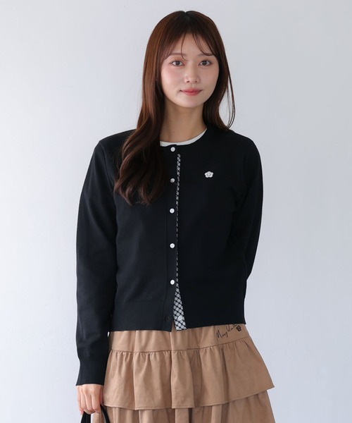 MARY QUANT(マリークワント)の「バイカラーチェック カーディガン(カーディガン/ボレロ・レディース・ホワイト/ブラック/レッド/グレー・M)」の3枚目の写真
