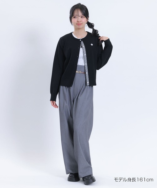 MARY QUANT(マリークワント)の「バイカラーチェック カーディガン(カーディガン/ボレロ・レディース・ホワイト/ブラック/レッド/グレー・M)」の15枚目の写真