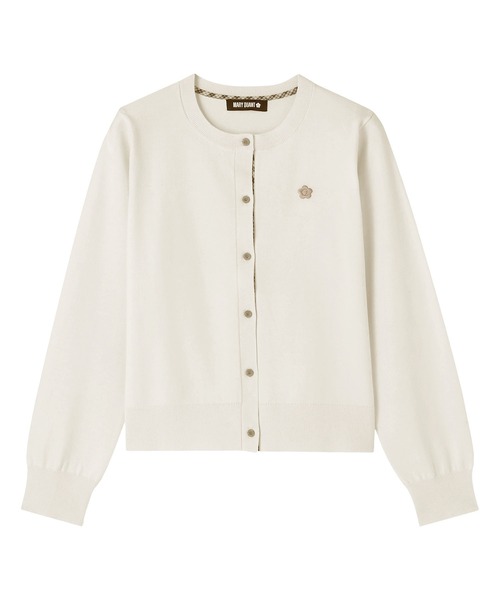 MARY QUANT(マリークワント)の「バイカラーチェック カーディガン(カーディガン/ボレロ・レディース・ホワイト/ブラック/レッド/グレー・M)」の7枚目の写真