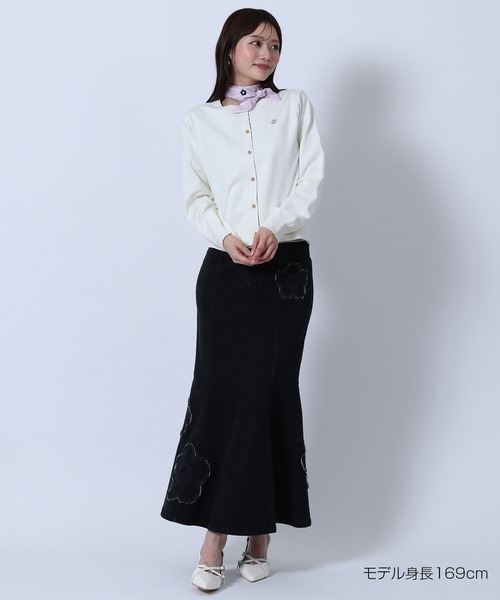 MARY QUANT(マリークワント)の「バイカラーチェック カーディガン(カーディガン/ボレロ・レディース・ホワイト/ブラック/レッド/グレー・M)」の11枚目の写真