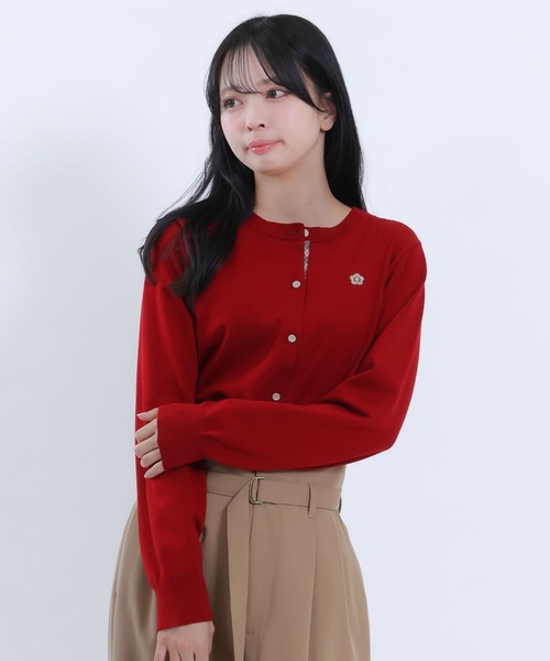 MARY QUANT(マリークワント)の「バイカラーチェック カーディガン(カーディガン/ボレロ・レディース・ホワイト/ブラック/レッド/グレー・M)」の6枚目の写真
