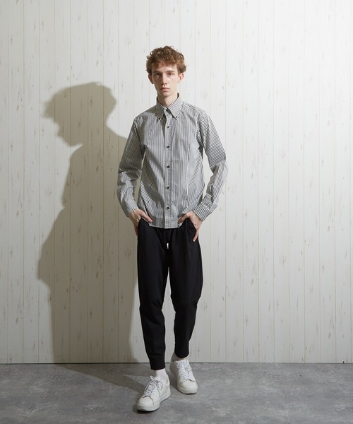 VIBGYOR（ヴィブジョー）の「【VIBGYOR BY AS】ブロード デュエ ボタンダウンシャツ　日本製(GW)（シャツ/ブラウス・メンズ・ネイビー/その他1/その他2/ホワイト/ブラック/ライトブルー/ワイン/ライトグレー/レッド/ライトピンク/その他3/ブルー系その他/ベージュ/グリーン系その他/マスタード/ブルー/ベージュ系その他/カーキ/ブラウン/スモークピンク・3/4/2）」の19枚目の写真