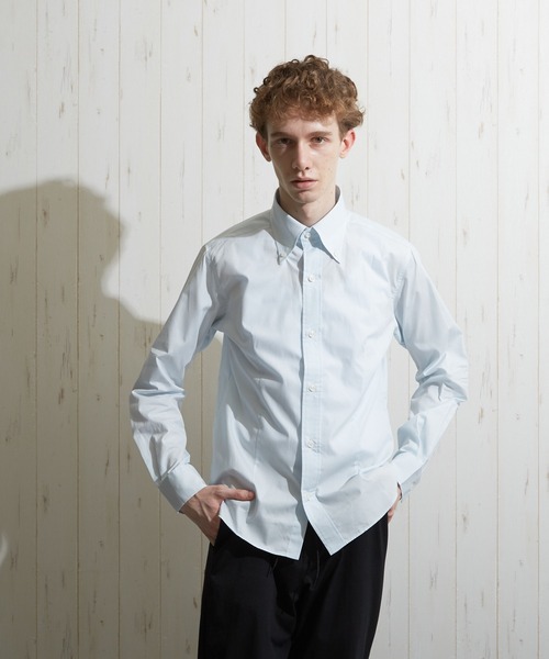 VIBGYOR（ヴィブジョー）の「【VIBGYOR BY AS】ブロード デュエ ボタンダウンシャツ　日本製(GW)（シャツ/ブラウス・メンズ・ネイビー/その他1/その他2/ホワイト/ブラック/ライトブルー/ワイン/ライトグレー/レッド/ライトピンク/その他3/ブルー系その他/ベージュ/グリーン系その他/マスタード/ブルー/ベージュ系その他/カーキ/ブラウン/スモークピンク・3/4/2）」の12枚目の写真