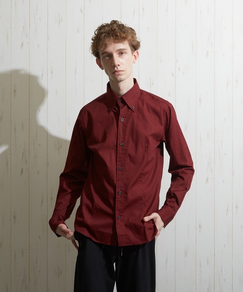 VIBGYOR（ヴィブジョー）の「【VIBGYOR BY AS】ブロード デュエ ボタンダウンシャツ　日本製(GW)（シャツ/ブラウス・メンズ・ネイビー/その他1/その他2/ホワイト/ブラック/ライトブルー/ワイン/ライトグレー/レッド/ライトピンク/その他3/ブルー系その他/ベージュ/グリーン系その他/マスタード/ブルー/ベージュ系その他/カーキ/ブラウン/スモークピンク・3/4/2）」の17枚目の写真