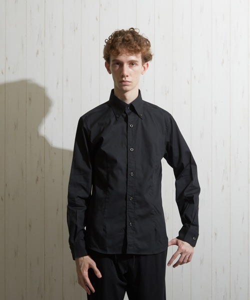 VIBGYOR（ヴィブジョー）の「【VIBGYOR BY AS】ブロード デュエ ボタンダウンシャツ　日本製(GW)（シャツ/ブラウス・メンズ・ネイビー/その他1/その他2/ホワイト/ブラック/ライトブルー/ワイン/ライトグレー/レッド/ライトピンク/その他3/ブルー系その他/ベージュ/グリーン系その他/マスタード/ブルー/ベージュ系その他/カーキ/ブラウン/スモークピンク・3/4/2）」の3枚目の写真