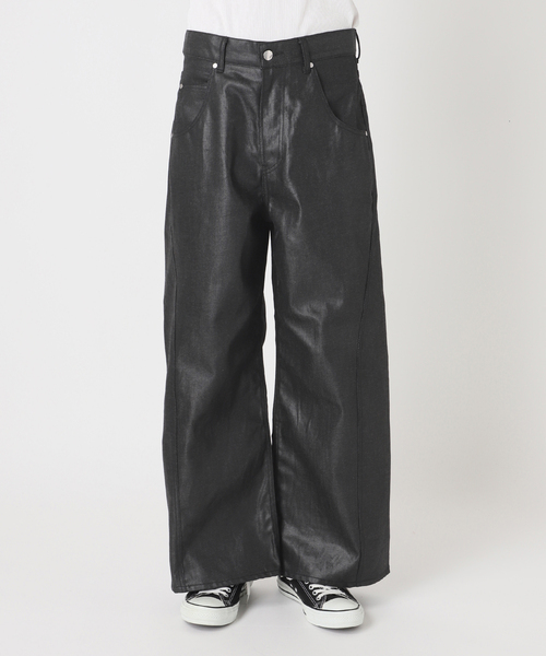 NOCTO ARCHIVE(ノクトアーカイブ)の「NOCTO ARCHIVE/ノクト アーカイブ Cutting Luster Wide Denim(デニムパンツ・メンズ・ブラック・LARGE/MEDIUM)」の2枚目の写真