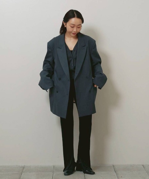 TODAYFUL(トゥデイフル)の「Cotton Cashmere Cardigan(カーディガン/ボレロ・レディース・チョコ/ブラック/チャコールグレー・FREE)」の4枚目の写真