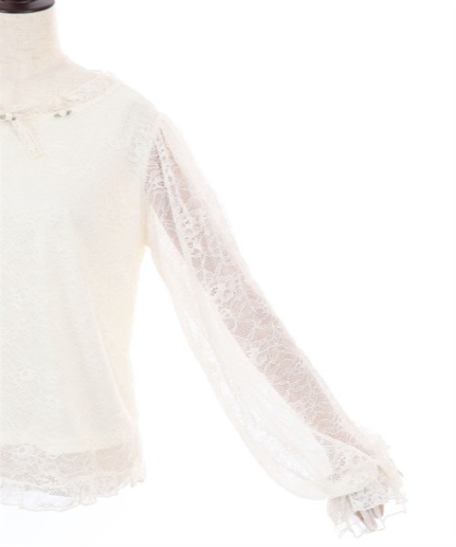 axes femme(アクシーズファム)の「ローズ×リボンレースPO(Tシャツ/カットソー・レディース・クリーム/ホワイト・FREE)」の19枚目の写真