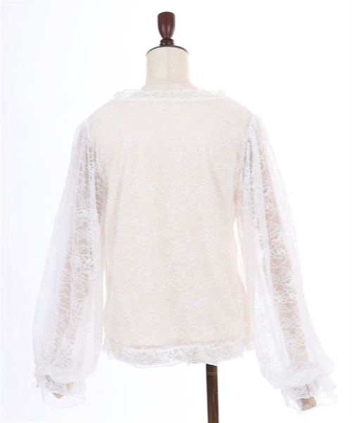 axes femme(アクシーズファム)の「ローズ×リボンレースPO(Tシャツ/カットソー・レディース・クリーム/ホワイト・FREE)」の22枚目の写真
