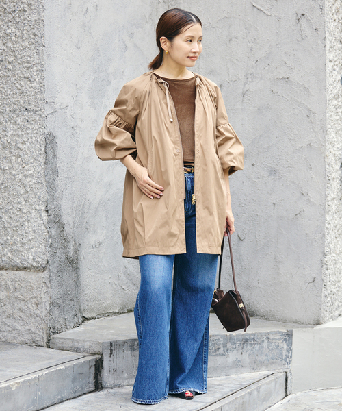 IENA(イエナ)の「MARILYN MOON/マリリンムーン 2way taffeta bz ブルゾン 4263-120(その他アウター・レディース・ブラック/キャメル・FREE)」の4枚目の写真