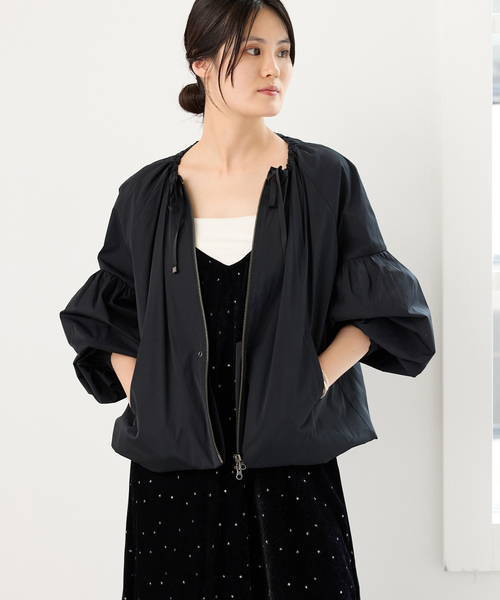 IENA(イエナ)の「MARILYN MOON/マリリンムーン 2way taffeta bz ブルゾン 4263-120(その他アウター・レディース・ブラック/キャメル・FREE)」の5枚目の写真