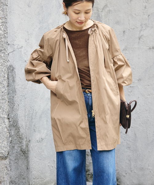 IENA(イエナ)の「MARILYN MOON/マリリンムーン 2way taffeta bz ブルゾン 4263-120(その他アウター・レディース・ブラック/キャメル・FREE)」の15枚目の写真
