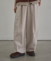 フィブリル加工 コクーンシルエットイージーパンツ