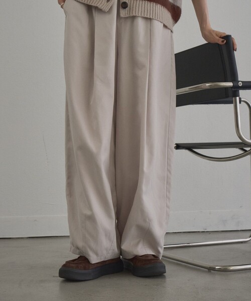 coen(コーエン)の「フィブリル加工 コクーンシルエットイージーパンツ(その他パンツ・レディース・ナチュラル/ブラック・M/L)」の11枚目の写真