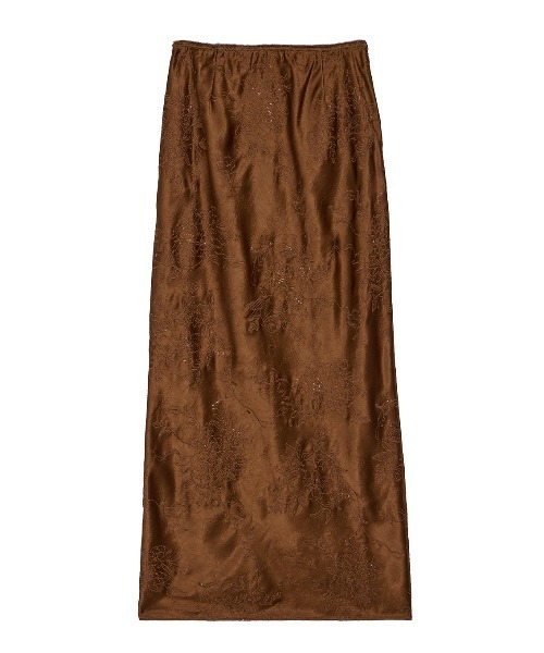 Ameri(アメリ)の「SEQUIN EMBROIDERY SATIN SKIRT(スカート・レディース・ブラウン/アイボリー/ブラック・MEDIUM/SMALL)」の15枚目の写真