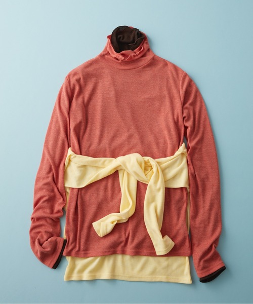 GEORGE'S(ジョージズ)の「【MULTI PALETTE】タートルインナー(Tシャツ/カットソー・レディース・レッド/グレー系その他/ピンク/ブラック/ミント/オフホワイト/オレンジ/ブルー/イエロー/グレー/ブラウン・FREE)」の11枚目の写真