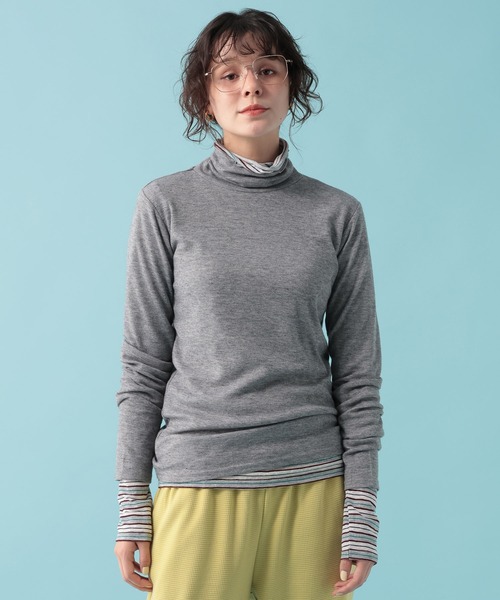 GEORGE'S(ジョージズ)の「【MULTI PALETTE】タートルインナー(Tシャツ/カットソー・レディース・レッド/グレー系その他/ピンク/ブラック/ミント/オフホワイト/オレンジ/ブルー/イエロー/グレー/ブラウン・FREE)」の16枚目の写真