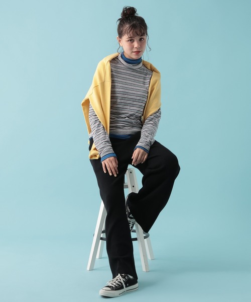 GEORGE'S(ジョージズ)の「【MULTI PALETTE】タートルインナー(Tシャツ/カットソー・レディース・レッド/グレー系その他/ピンク/ブラック/ミント/オフホワイト/オレンジ/ブルー/イエロー/グレー/ブラウン・FREE)」の20枚目の写真