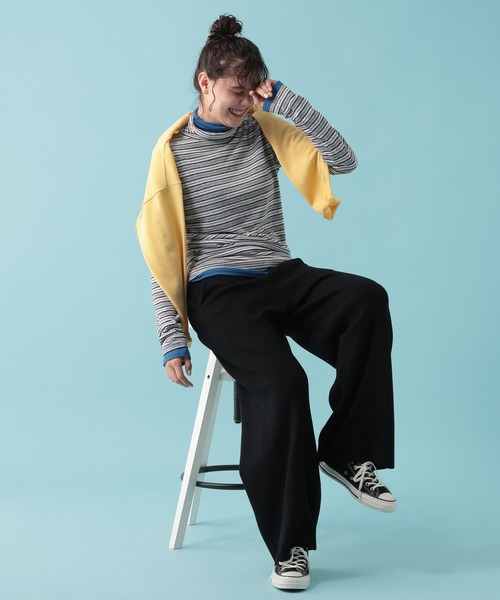 GEORGE'S(ジョージズ)の「【MULTI PALETTE】タートルインナー(Tシャツ/カットソー・レディース・レッド/グレー系その他/ピンク/ブラック/ミント/オフホワイト/オレンジ/ブルー/イエロー/グレー/ブラウン・FREE)」の21枚目の写真