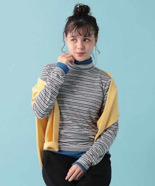 GEORGE'S(ジョージズ)の「【MULTI PALETTE】タートルインナー(Tシャツ/カットソー・レディース・レッド/グレー系その他/ピンク/ブラック/ミント/オフホワイト/オレンジ/ブルー/イエロー/グレー/ブラウン・FREE)」の22枚目の写真