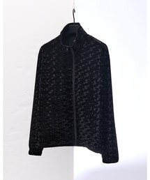 5351 POUR LES HOMMES（ゴーサンゴーイチプールオム）の「【セットアップ対応】クラッシュ ベロア ジップアップ ブルゾン（カーディガン/ボレロ）」