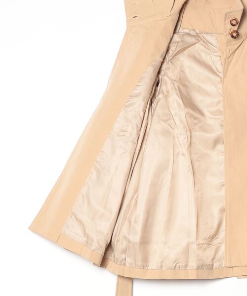 YUGA（ユーガ）の「YUGA_YGMC　　Korean-style  Short trench coat（トレンチコート・レディース・オフホワイト/ベージュ・FREE）」の4枚目の写真