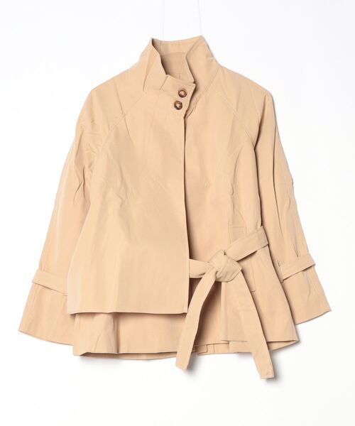 YUGA（ユーガ）の「YUGA_YGMC　　Korean-style  Short trench coat（トレンチコート・レディース・オフホワイト/ベージュ・FREE）」の5枚目の写真