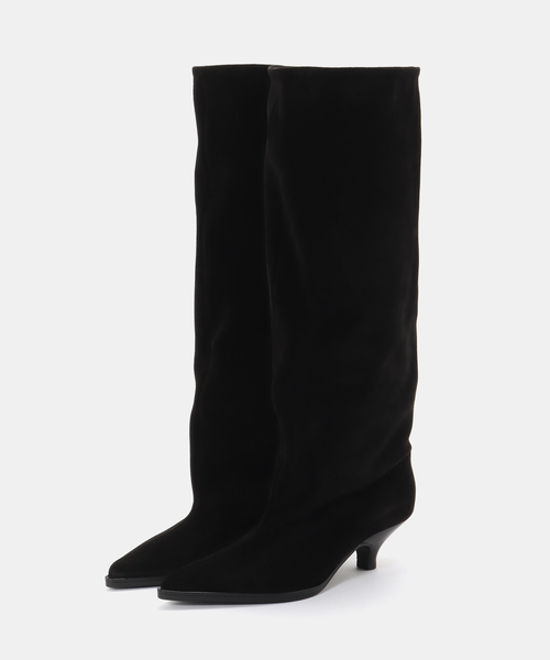 AP STUDIO(エーピーストゥディオ)の「【ELENA IACHI /エレナ イアチ】SUEDE LONG BOOTS(ブーツ・レディース・ブラック/ベージュ・38/39/36/37)」の8枚目の写真