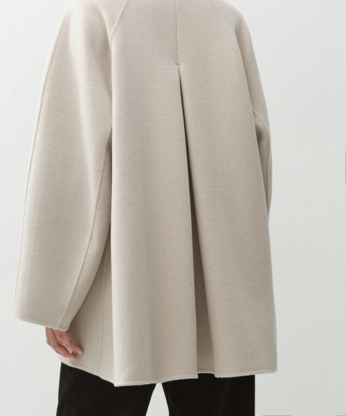 MUSINSA STANDARD WOMAN（ムシンサスタンダードウーマン）の「ウィメンズカシミヤブレンドハンドメイドハーフバルマカンローブコート[ダスティクリーム]（チェスターコート・レディース・その他・LARGE/MEDIUM/SMALL/X-SMALL）」の7枚目の写真