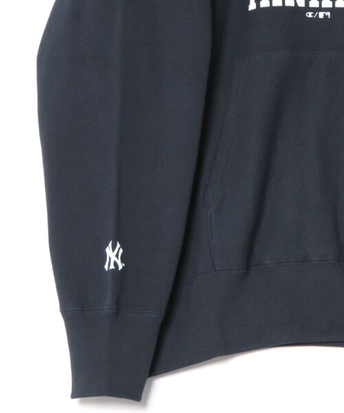 Champion(チャンピオン)の「【MLB×Champion】HOODIE VINTAGE(パーカー・メンズ・ネイビー/グレー・S/M/L/XL)」の4枚目の写真
