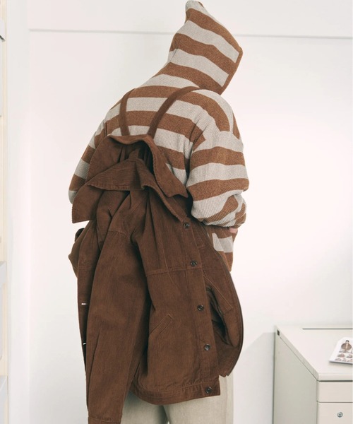 PHINGERIN(フィンガリン)の「【PHINGERIN】DOUBLE CORD JACKET(ブルゾン・メンズ・チャコールグレー/ライトグレー/ブラウン・M/L)」の16枚目の写真
