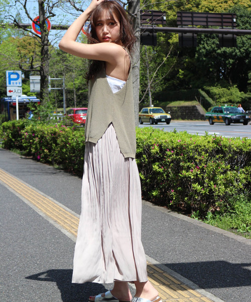 FREE'S MART（フリーズマート）の「消しプリーツワイドパンツ（その他パンツ・レディース・ベージュ/ブルー/ホワイト・FREE）」の5枚目の写真