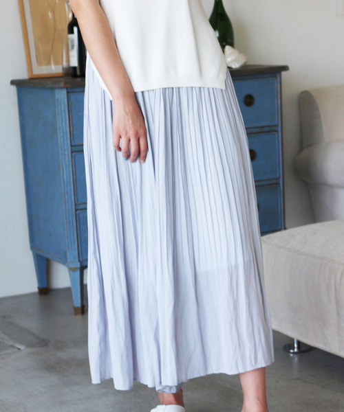FREE'S MART（フリーズマート）の「消しプリーツワイドパンツ（その他パンツ・レディース・ベージュ/ブルー/ホワイト・FREE）」の16枚目の写真