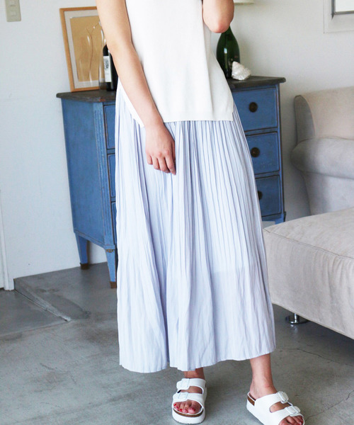 FREE'S MART（フリーズマート）の「消しプリーツワイドパンツ（その他パンツ・レディース・ベージュ/ブルー/ホワイト・FREE）」の17枚目の写真