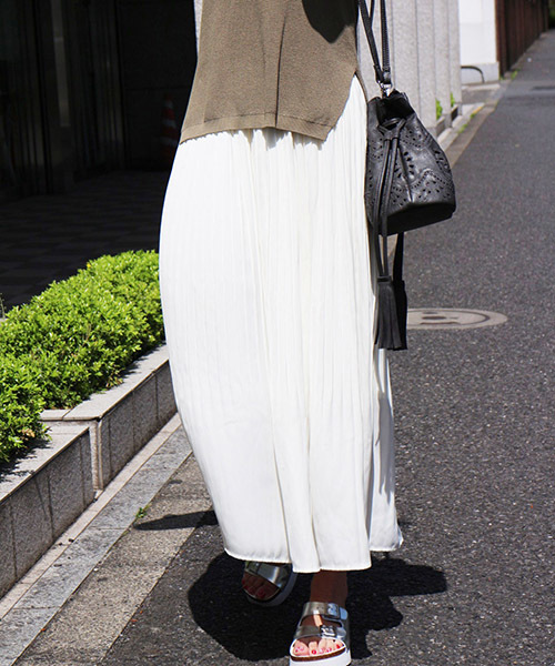 FREE'S MART（フリーズマート）の「消しプリーツワイドパンツ（その他パンツ・レディース・ベージュ/ブルー/ホワイト・FREE）」の19枚目の写真