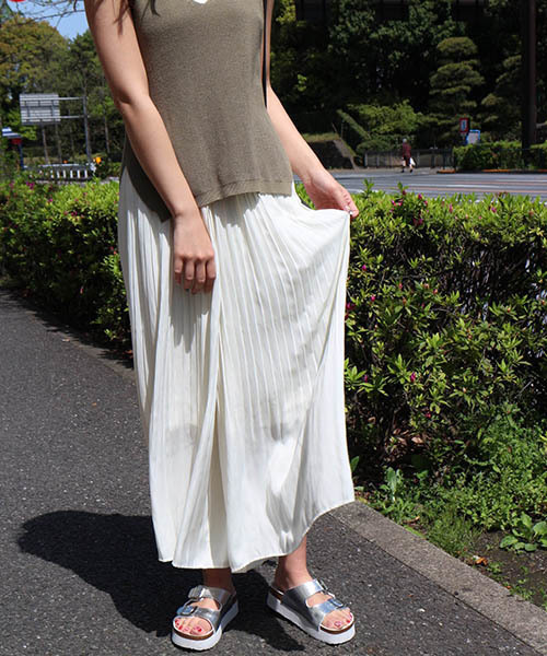 FREE'S MART（フリーズマート）の「消しプリーツワイドパンツ（その他パンツ・レディース・ベージュ/ブルー/ホワイト・FREE）」の11枚目の写真