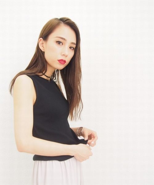 EMODA（エモダ）の「テレコフィットタンクトップ（タンクトップ・レディース・ブラック/ホワイト/ピンク・MEDIUM/SMALL）」の2枚目の写真