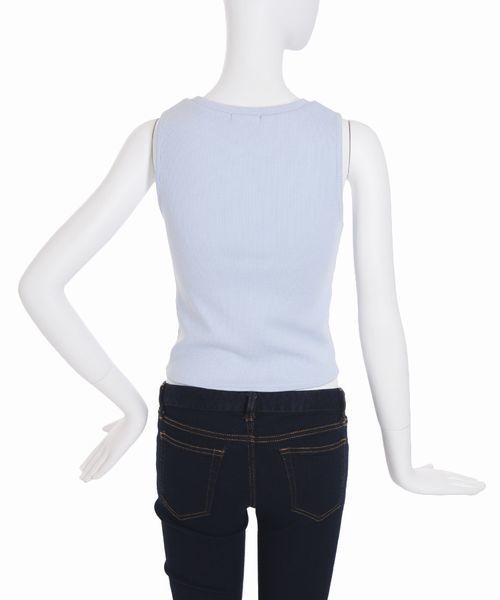 EMODA（エモダ）の「テレコフィットタンクトップ（タンクトップ・レディース・ブラック/ホワイト/ピンク・MEDIUM/SMALL）」の6枚目の写真