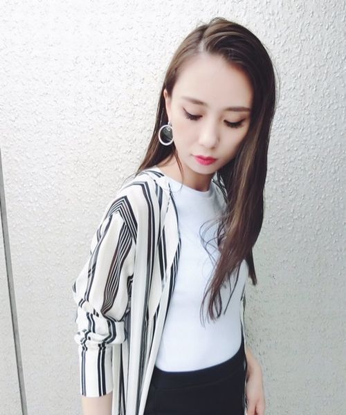 EMODA（エモダ）の「テレコフィットタンクトップ（タンクトップ・レディース・ブラック/ホワイト/ピンク・MEDIUM/SMALL）」の12枚目の写真