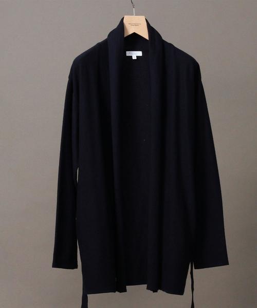 BEAUTY&YOUTH UNITED ARROWS（ビューティーアンドユースユナイテッドアローズ）の「BY ∴ エアフロート ラップ カーディガン -MADE IN JAPAN-◆（カーディガン/ボレロ・メンズ・ダークグレー/ブラウン/ネイビー・SMALL/MEDIUM/LARGE/X-LARGE）」の3枚目の写真