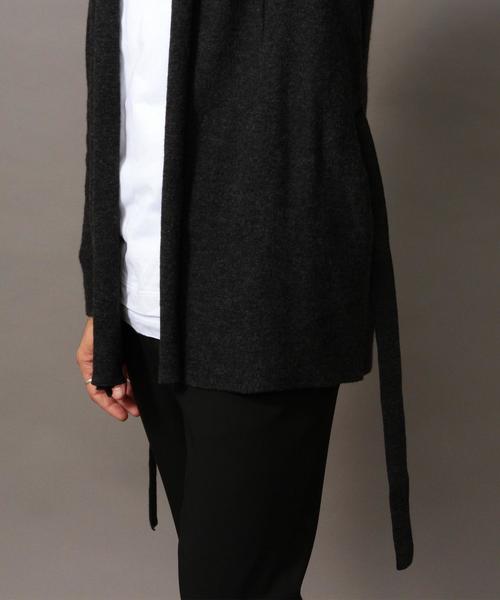 BEAUTY&YOUTH UNITED ARROWS（ビューティーアンドユースユナイテッドアローズ）の「BY ∴ エアフロート ラップ カーディガン -MADE IN JAPAN-◆（カーディガン/ボレロ・メンズ・ダークグレー/ブラウン/ネイビー・SMALL/MEDIUM/LARGE/X-LARGE）」の14枚目の写真